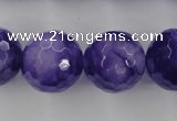 CCN1258 15.5 inches 18mm faceted round candy jade beads wholesale