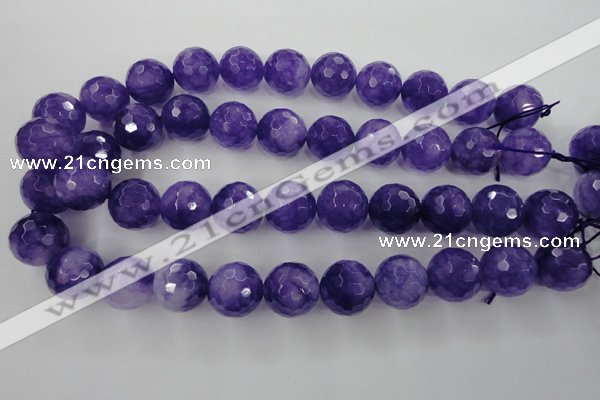 CCN1258 15.5 inches 18mm faceted round candy jade beads wholesale