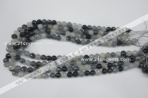 CCN1263 15.5 inches 8mm faceted round candy jade beads wholesale