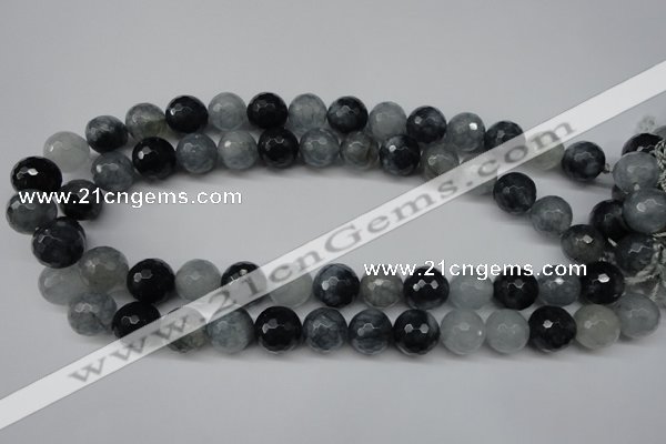 CCN1266 15.5 inches 14mm faceted round candy jade beads wholesale