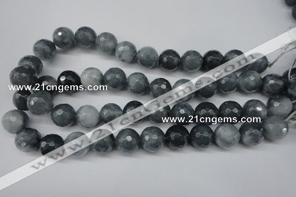 CCN1267 15.5 inches 16mm faceted round candy jade beads wholesale