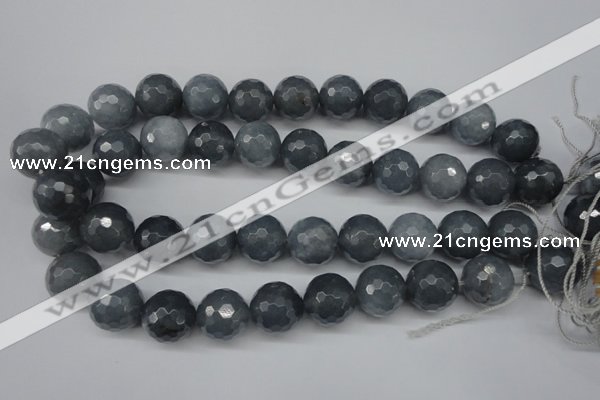 CCN1268 15.5 inches 18mm faceted round candy jade beads wholesale