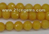 CCN1274 15.5 inches 10mm faceted round candy jade beads wholesale