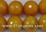 CCN1278 15.5 inches 18mm faceted round candy jade beads wholesale