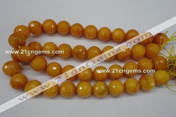 CCN1278 15.5 inches 18mm faceted round candy jade beads wholesale