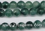 CCN1284 15.5 inches 10mm faceted round rainbow candy jade beads