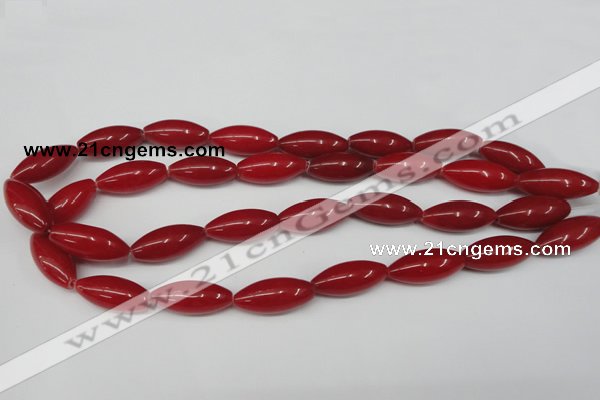 CCN131 15.5 inches 10*25mm rice candy jade beads wholesale