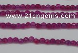 CCN1310 15.5 inches 3mm faceted round candy jade beads wholesale