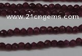 CCN1312 15.5 inches 3mm faceted round candy jade beads wholesale