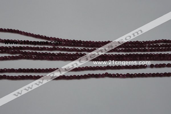 CCN1312 15.5 inches 3mm faceted round candy jade beads wholesale