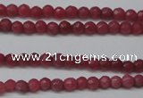 CCN1315 15.5 inches 3mm faceted round candy jade beads wholesale