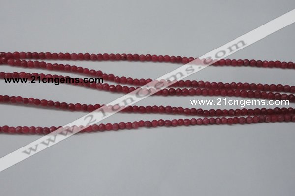 CCN1315 15.5 inches 3mm faceted round candy jade beads wholesale