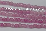 CCN1316 15.5 inches 3mm faceted round candy jade beads wholesale