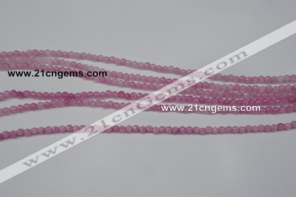 CCN1316 15.5 inches 3mm faceted round candy jade beads wholesale