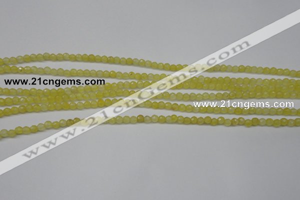 CCN1321 15.5 inches 4mm faceted round candy jade beads wholesale