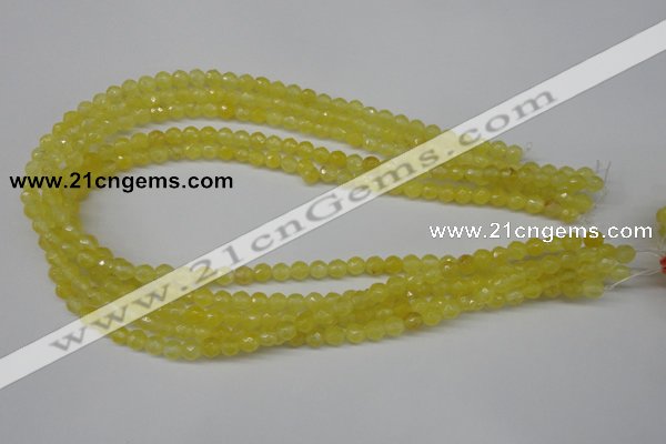 CCN1325 15.5 inches 6mm faceted round candy jade beads wholesale