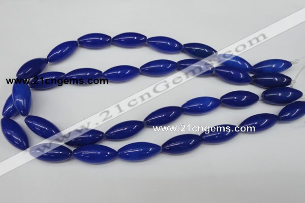 CCN133 15.5 inches 10*25mm rice candy jade beads wholesale