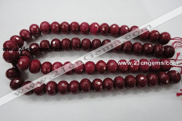 CCN1357 15.5 inches 12*16mm faceted rondelle candy jade beads