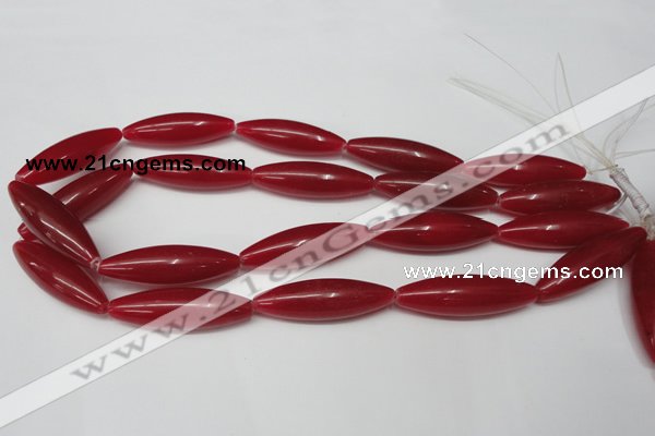 CCN137 15.5 inches 12*40mm rice candy jade beads wholesale