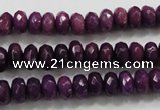 CCN1373 15.5 inches 5*8mm faceted rondelle candy jade beads