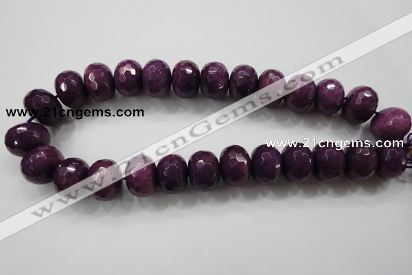 CCN1379 15.5 inches 15*20mm faceted rondelle candy jade beads