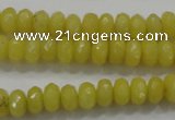 CCN1393 15.5 inches 5*8mm faceted rondelle candy jade beads