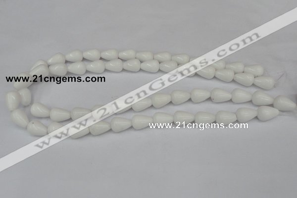 CCN140 15.5 inches 10*14mm teardrop candy jade beads wholesale