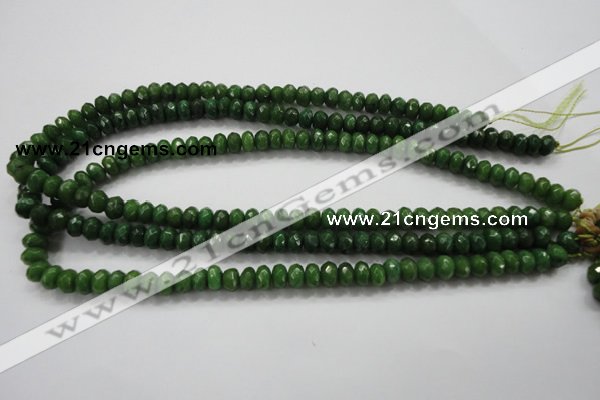 CCN1403 15.5 inches 5*8mm faceted rondelle candy jade beads