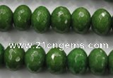 CCN1406 15.5 inches 10*14mm faceted rondelle candy jade beads
