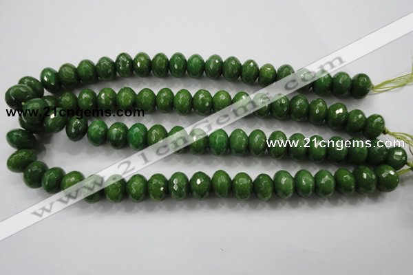 CCN1406 15.5 inches 10*14mm faceted rondelle candy jade beads