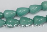 CCN141 15.5 inches 10*14mm teardrop candy jade beads wholesale