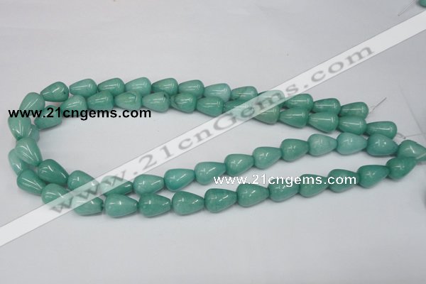 CCN141 15.5 inches 10*14mm teardrop candy jade beads wholesale