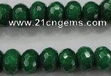 CCN1415 15.5 inches 8*12mm faceted rondelle candy jade beads