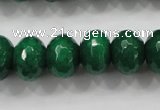 CCN1416 15.5 inches 10*14mm faceted rondelle candy jade beads