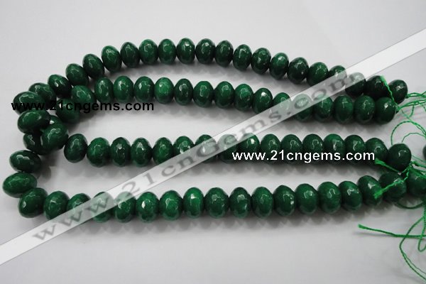 CCN1416 15.5 inches 10*14mm faceted rondelle candy jade beads