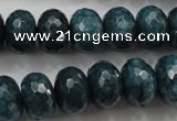 CCN1426 15.5 inches 10*14mm faceted rondelle candy jade beads