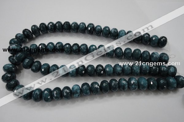 CCN1426 15.5 inches 10*14mm faceted rondelle candy jade beads