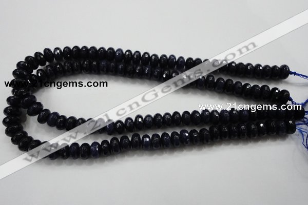 CCN1434 15.5 inches 6*10mm faceted rondelle candy jade beads