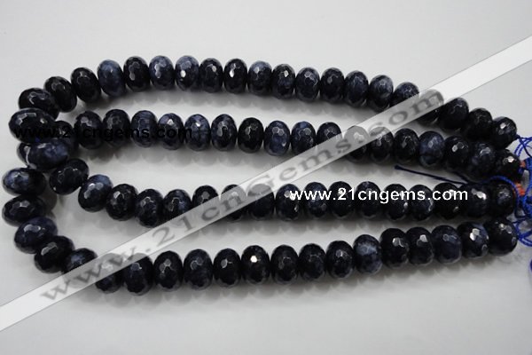 CCN1436 15.5 inches 10*14mm faceted rondelle candy jade beads