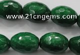 CCN1486 15.5 inches 15*20mm faceted rice candy jade beads wholesale