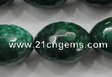 CCN1487 15.5 inches 18*25mm faceted rice candy jade beads wholesale