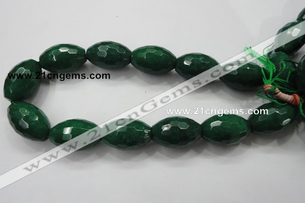 CCN1488 15.5 inches 20*30mm faceted rice candy jade beads wholesale