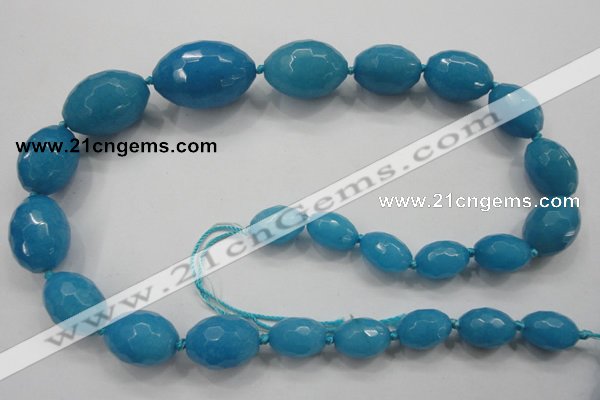 CCN1514 15.5 inches 10*14mm – 20*30mm faceted rice candy jade beads