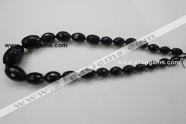 CCN1516 15.5 inches 10*14mm – 20*30mm faceted rice candy jade beads