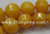 CCN1532 15.5 inches 8*8mm - 20*20mm pumpkin candy jade beads