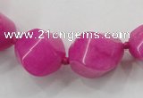 CCN1540 15.5 inches 10*14mm - 20*25mm twisted tetrahedron candy jade beads