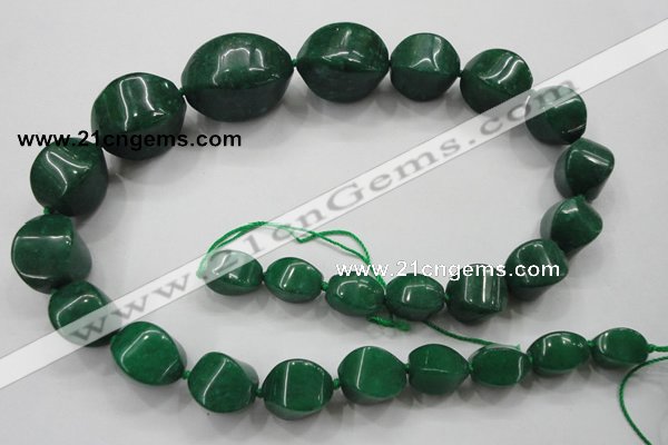 CCN1547 15.5 inches 10*14mm - 20*30mm twisted tetrahedron candy jade beads