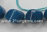 CCN1548 15.5 inches 10*14mm - 20*30mm twisted tetrahedron candy jade beads