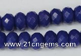 CCN155 15.5 inches 8*12mm faceted rondelle candy jade beads