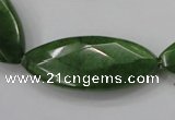 CCN1550 15.5 inches 15*40mm faceted marquise candy jade beads